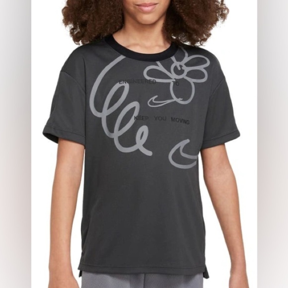 Nike Dri Fit performance select tshirt gray and black size M
